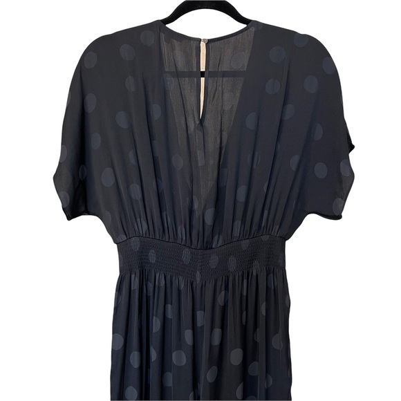 NWT Madewell Wrap Front Smock Waist Jumpsuit in Dot Jacquard Size Small - Picture 12 of 16